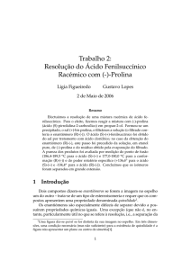 Resolução do Ácido Fenilsuccino Racémico com (-)-Prolina