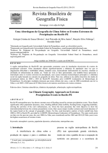 Revista Brasileira de Geografia Física