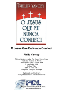 O Jesus que eu nunca conheci