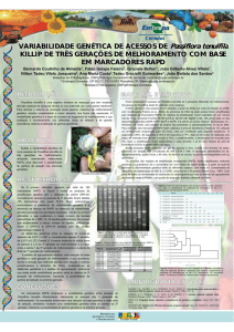 Variabilidade Genética de Acessos de Passiflora tenuifila killip de