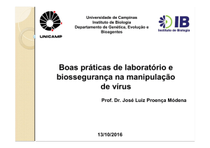 Boas práticas de laboratório e biossegurança na manipulação de