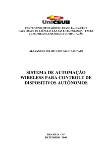 sistema de automação wireless para controle de dispositivos