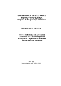 Novos materiais para aplicações analíticas nas determinações de