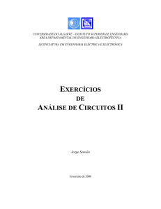 EXERCÍCIOS DE ANÁLISE DE CIRCUITOS II