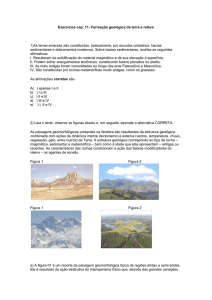 Exercícios cap. 11- Formação geológica da terra e
