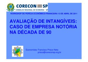 Workshop sobre Perícia Econômico Financeira - Abril - corecon
