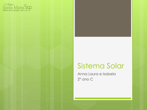 Sistema Solar - Colégio Santa Maria