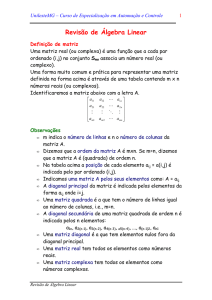 Revisão de Álgebra Linear - luizfigueiredo.xpg.com.br