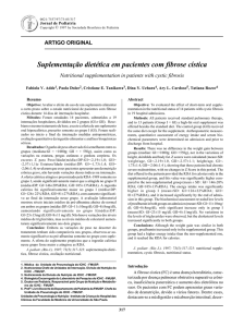 Suplementação dietética em pacientes com fibrose cística