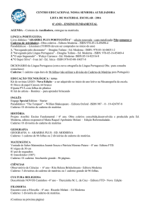 2016 6º ANO – ENSINO FUNDAMENTAL AGENDA – Cortesia