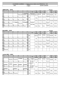ABRIL(M1) – 2010 Maio(M2) – 2010 Junho( M3) – 2010