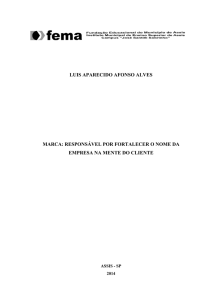 luis aparecido afonso alves marca: responsável por fortalecer o