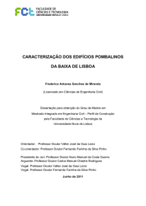 caracterização dos edifícios pombalinos da baixa de lisboa