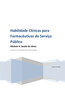 Habilidade Clínicas para Farmacêuticos do Serviço Público Módulo