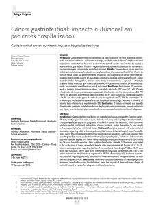 Câncer gastrintestinal: impacto nutricional em pacientes