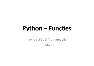9 Python - Funcões