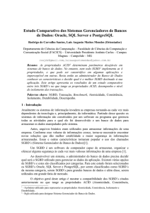 Estudo Comparativo dos Sistemas Gerenciadores de Bancos de