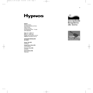 I Consenso Brasileiro de Insônia 3 Hypnos Revista de Sono