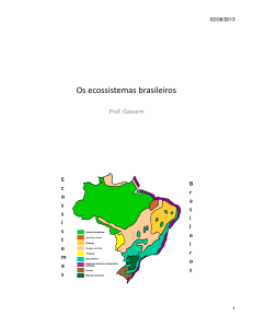 Os ecossistemas brasileiros
