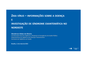 Doença Zika Vírus e a investigação de Síndrome