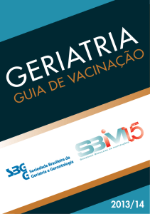 guia de vacinação - Sociedade Brasileira de Geriatria e Gerontologia