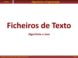 Ficheiros de Texto - Dei-Isep