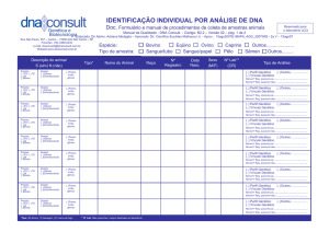 identificação individual por análise de dna - DNA