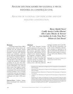 ANáLISE DOS INDICADORES PIB NACIONAL E PIB DA