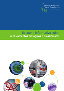 Relatório Informativo sobre Medicamentos Biológicos e