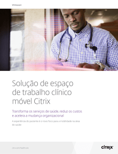 Solução de espaço de trabalho clínico móvel Citrix
