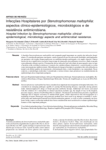 Infecções Hospitalares por Stenotrophomonas maltophilia