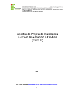 Apostila de Projeto de Instalações Elétricas Residenciais e Prediais