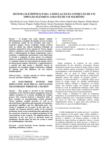 sistema eletrônico para a simulação da condução de um impulso
