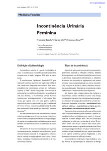 Incontinência Urinária Feminina - Associação Portuguesa de Urologia