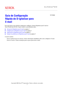 Ativa&ccedil;&atilde;o de Digitalizar para E-mail