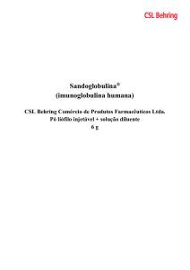 Sandoglobulina (imunoglobulina humana)