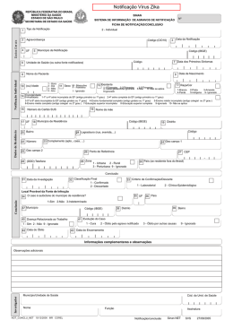 Ficha de notificação zika