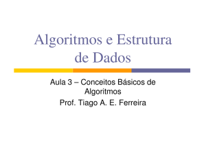 Algoritmos e Estrutura de Dados