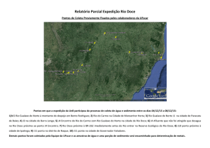 Relatório Parcial Expedição Rio Doce
