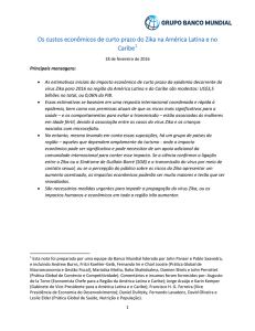 Os custos econômicos de curto prazo do Zika na América Latina e