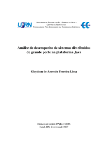 Análise de desempenho de sistemas distribuídos de grande