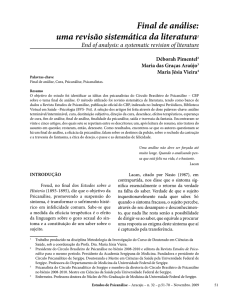 Final de análise - Círculo Brasileiro de Psicanálise