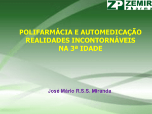 POLIFARMACIA E AUTOMEDICACAO NA 3 IDADE