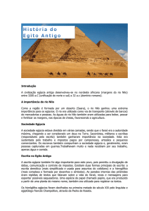 Introdução A civilização egípcia antiga desenvolveu