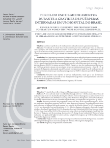 Artigo Original Perfil do uso de medicamentos durante a gravidez de