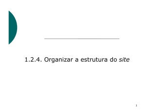 1.2.4. Organizar a estrutura do site