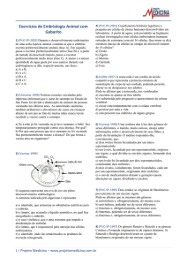 Exercícios de Embriologia Animal com Gabarito