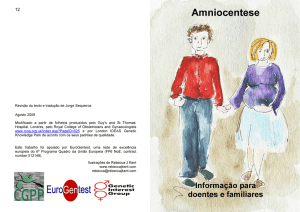 Amniocentese - Centro de Genética Preditiva e Preventiva