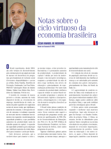 Notas sobre o ciclo virtuoso da economia brasileira