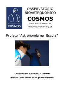 Projeto Astronomia na Escola em PDF para imprimir